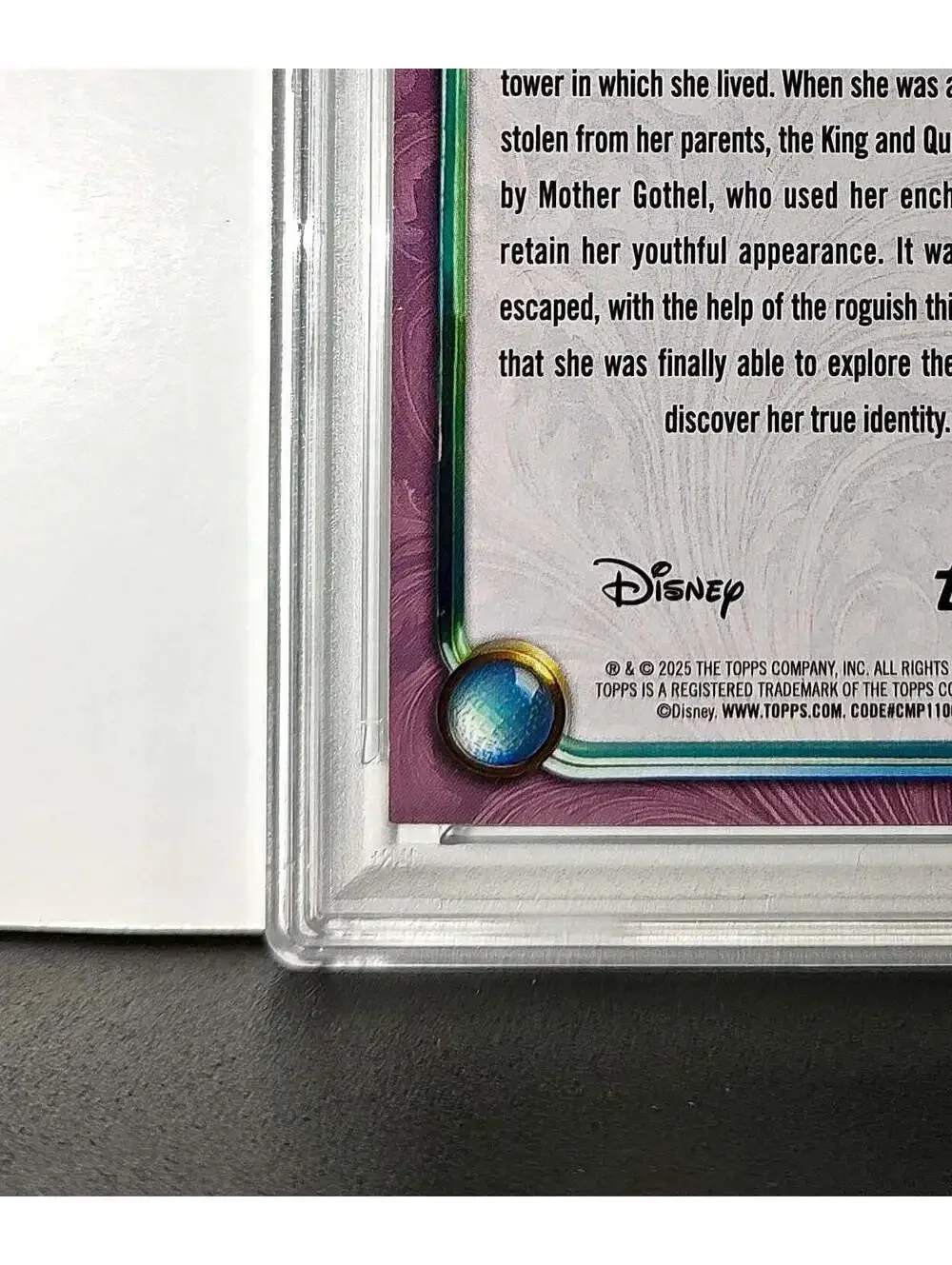 Rapunzel 2025 Topps Disney Cartoon Princess #160 Card Tangled PSA 8